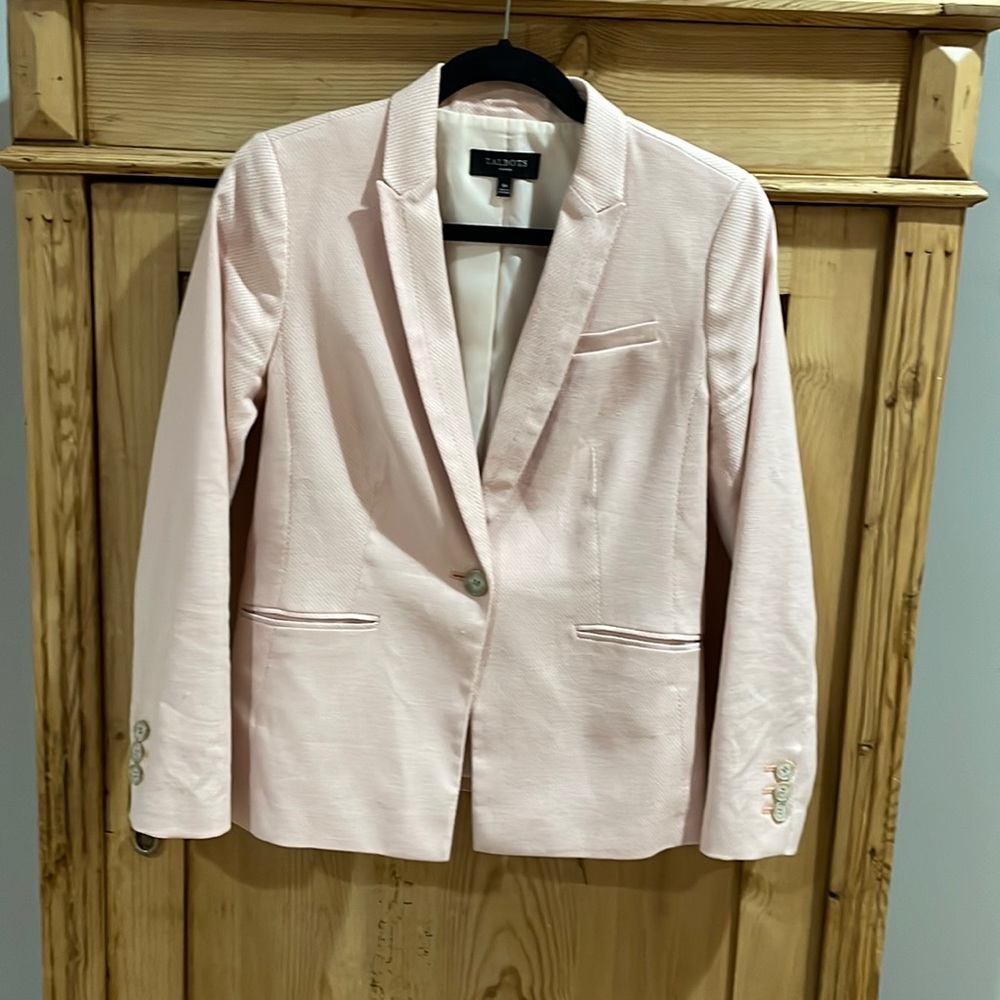 Talbots Pink Tailored Blazer